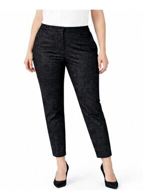 Ellen Tracy Jacquard Dress Pants Size 14 Betty Slim Ankle NWT